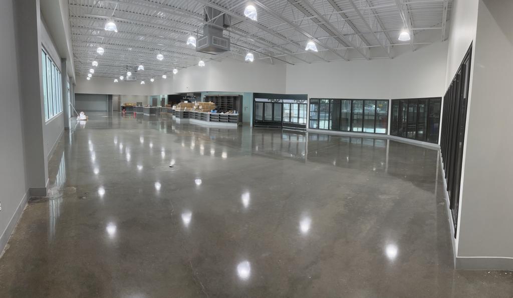 Coval Polished Concrete Sealer applied to 5400 sf polished concrete. Beautiful!