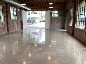 Densified and polished concrete floor